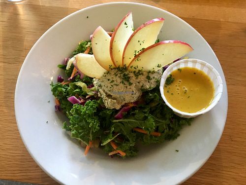 Salad with cashew cheese at Off The Griddle - Southeast in Portland
