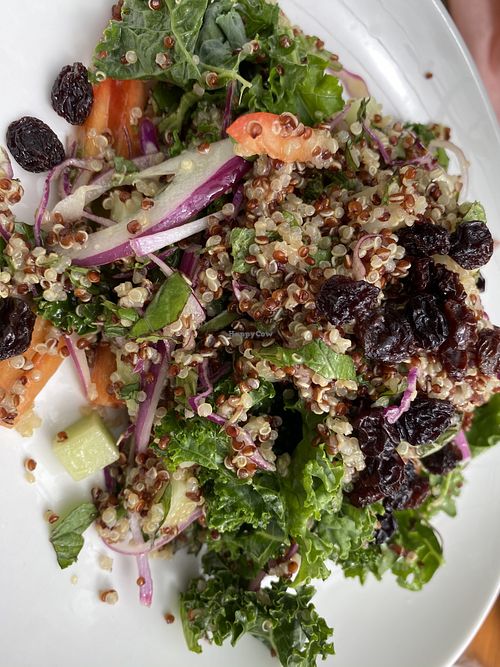 Quinoa salad (minus the chickpea)   at El Patio de Cafe Milagro  in Manuel Antonio