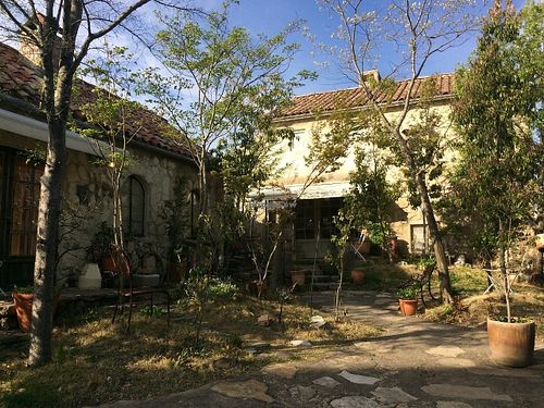 Back door at Cafe Fleur in Kuwana