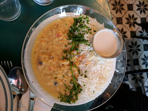 Lentil Dahl at Cafe Bastet in Jerusalem