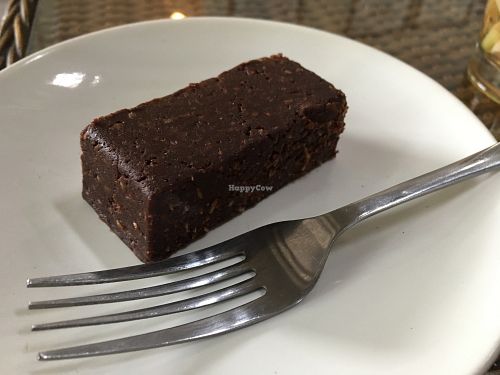 Raw brownie  at Freak Coffee in Ubud
