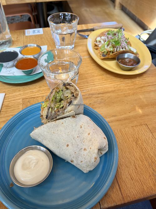 Burrito and tacos   at Jajaja Mexicana - Lower East Side in New York City