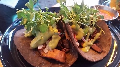 carnitas jackfruit tacos at Jajaja Mexicana - Lower East Side in New York City
