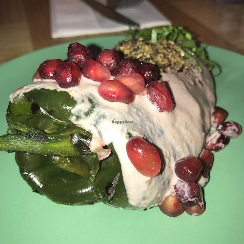 chile relleno with pomegranate  at Jajaja Mexicana - Lower East Side in New York City