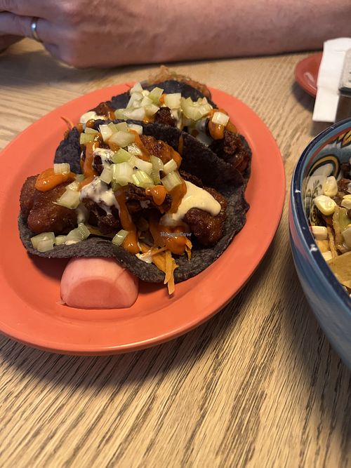Buffalo flower tacos  at Jajaja Mexicana - Lower East Side in New York City