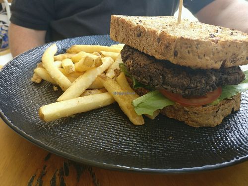 vegan burger at Two Feet First in Chelsea