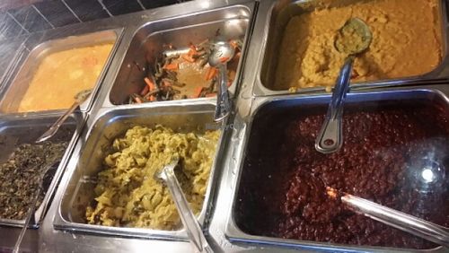 Vegan Lunch Buffet, Jan 2016 at Queen Sheba in Sacramento