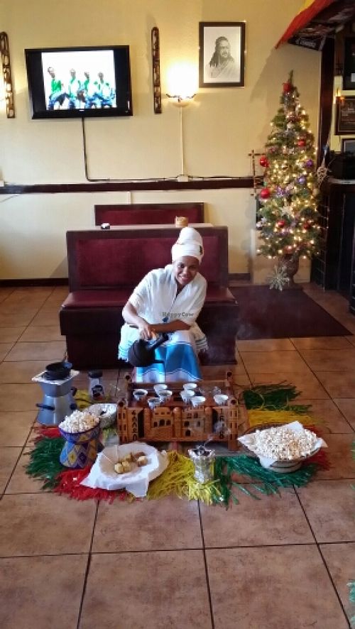 Bahilaw Buna (Coffee Ceremony) at Queen Sheba in Sacramento