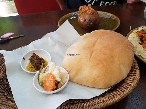 Pita bread  at Basilicom in Koh Samui