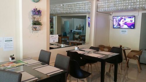 inside seating at Love Forest in Chiang Mai