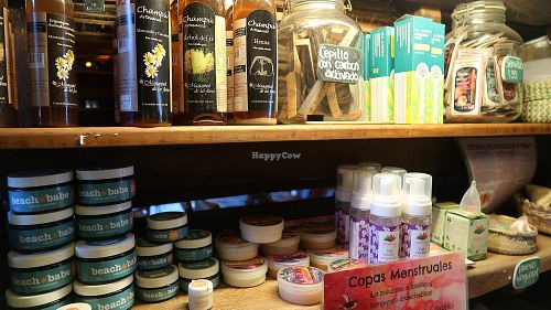 natural sunscreens, creams, shampoo, deodorant, reusable menstrual pads and cups at Moringa Fresh and Wild  in Puerto Escondido