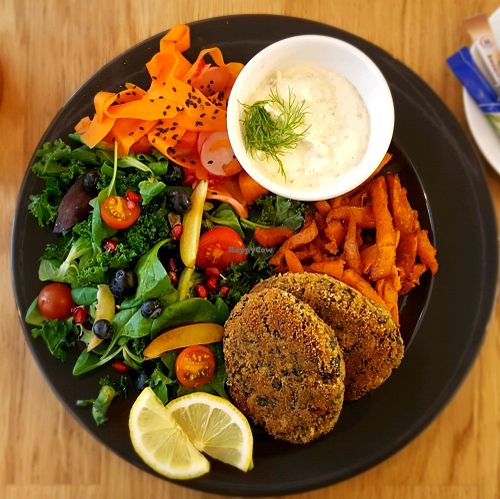 The delicious fish-ish chops. So delicious! Lovely balance.  at Wilk Syty in Wroclaw