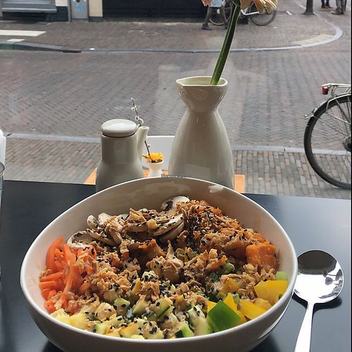The vegan bowl :) at Poké Perfect in Utrecht