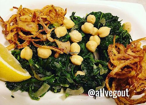 spinach chickpea roast at Tamara Elna Point 90 in Cairo