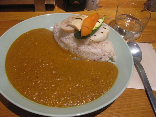 Vegetable curry at Minami Aoyama Yasai Kichi in Yokohama