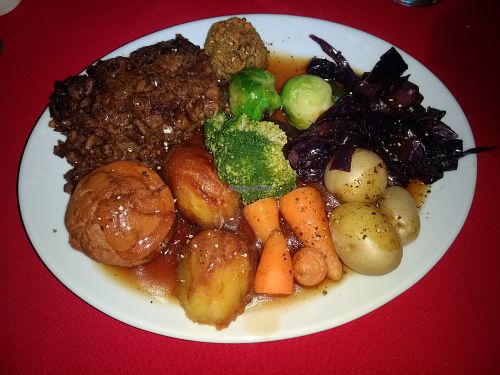 The nut roast I ordered at Faringo's in Blackpool