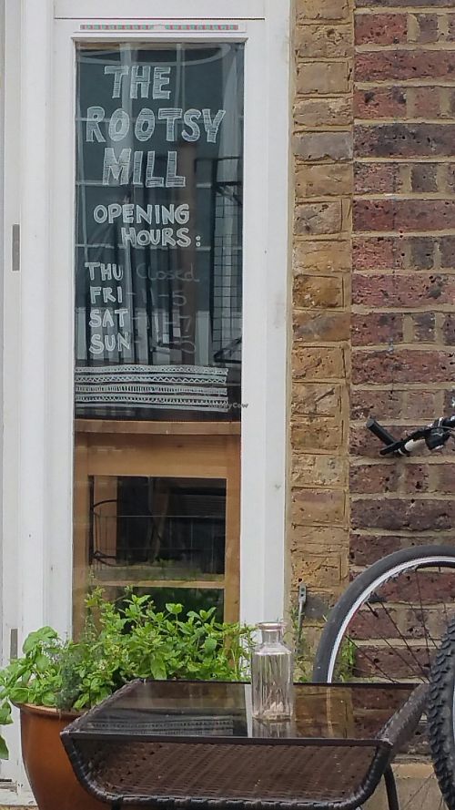 Opening hours at The Rootsy Mill in South West London