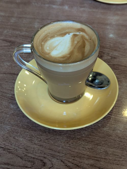 Flat white at French Bakery in Kathmandu