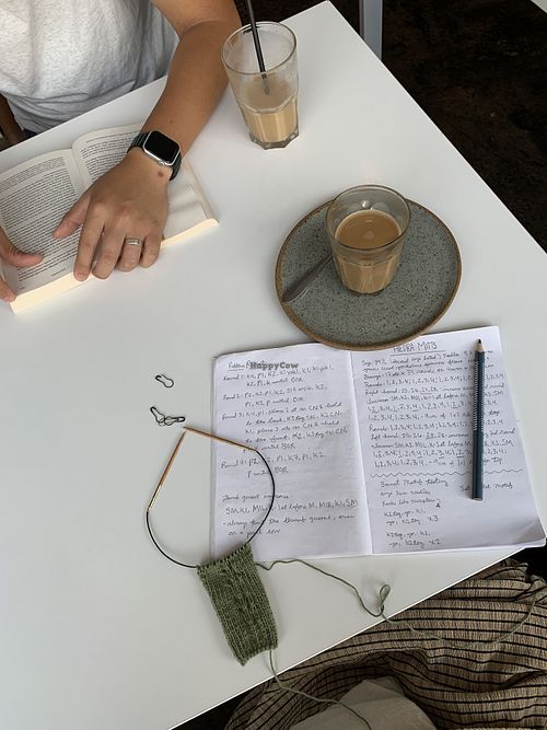 Great coffee (oat latte and iced oat latte pictured)   at Brew & Tucker in Frodsham