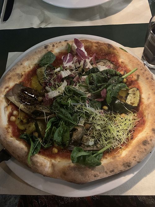 vegan pizza 🍕  at Molino Pizzeria Ristorante in Montreux