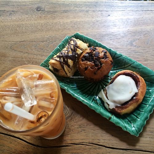 delicious vegan baked goods at Blue Diamond in Chiang Mai