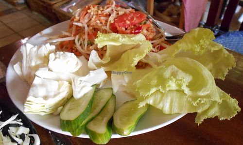 Blue Diamond 29 Chiang Mai, Papaya salad at Blue Diamond in Chiang Mai