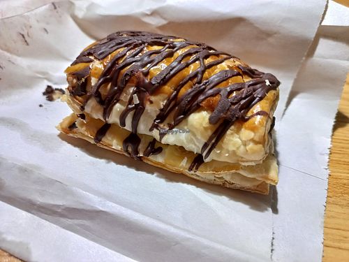 Vegan chocolate croissant at Blue Diamond in Chiang Mai