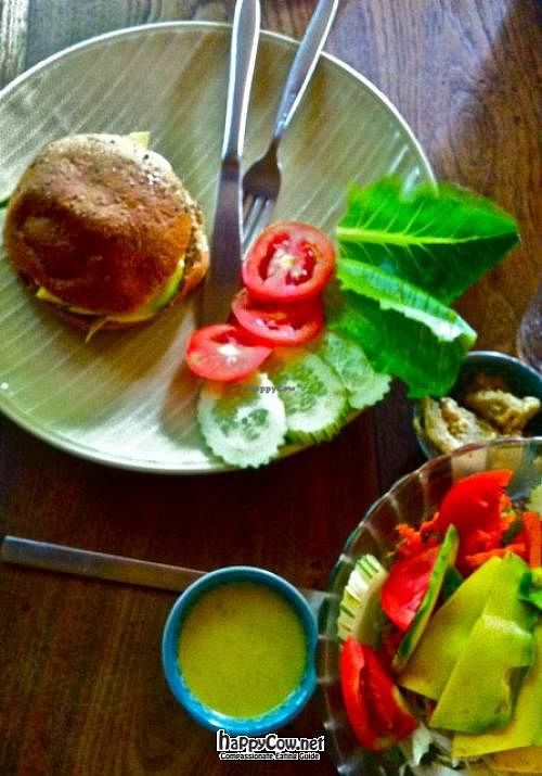 Burger at Blue Diamond in Chiang Mai