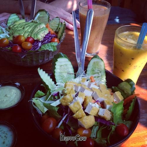 veg salad at Blue Diamond in Chiang Mai
