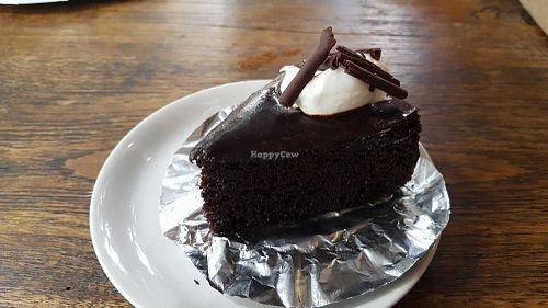 Vegan chocolate cake at Blue Diamond in Chiang Mai