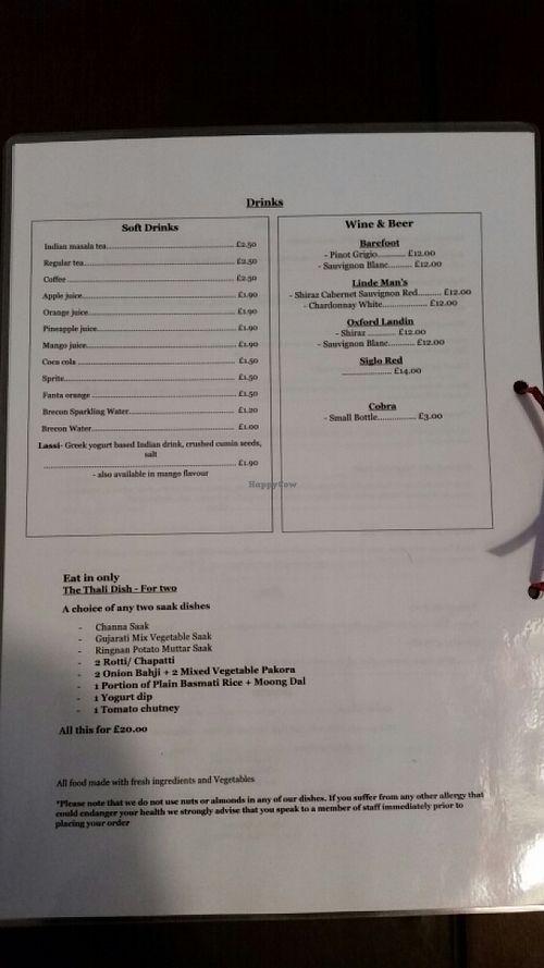 page 3 of 3 at Mangla's Spice of Life in Cardiff