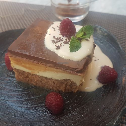 Ledena kocka ("ice cube"). Absolutely incredible dessert. Pretty huge, though. at Mandala in Belgrade