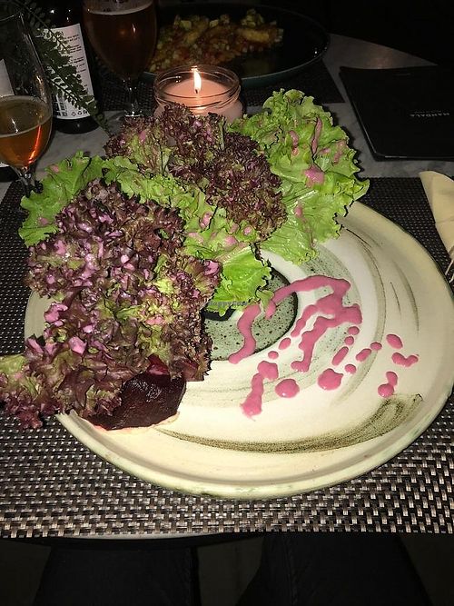 Beetroot starter at Mandala in Belgrade