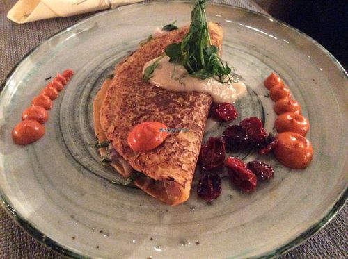 The creamy veg crepe at Mandala in Belgrade