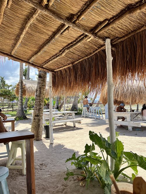 View from my table  at SHAKA - Siargao in Siargao