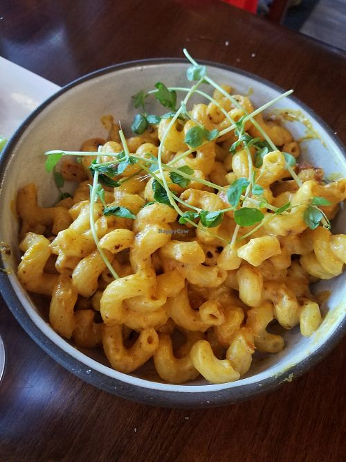Vegan mac and cheese  at Morels Cafe in Louisville