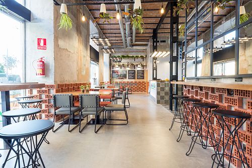 A view of our main dinner room. at Siete Semillas in Malaga
