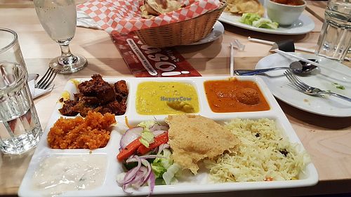 Vegetarian thaali at My Mom's Rasoi in Brampton