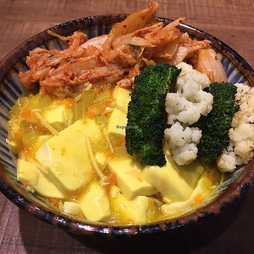 kimchi tofu rice  at Blossom Rena Vegan Cafe 貝多蕾納 in Taipei