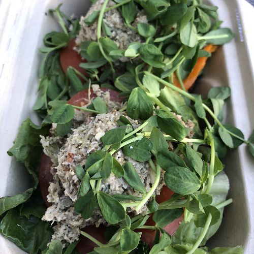 "Tuna" Sandwich at Nourish Cafe in San Francisco