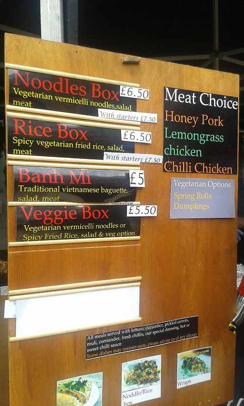 Vietnamese food  at Lyric Square Market in West London