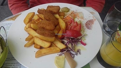 plat du jour. nuggets et frites   at Tahina in Tours
