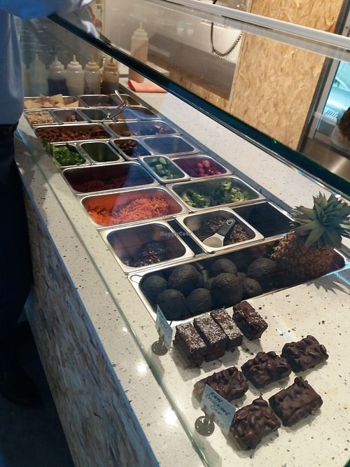 Salad selection at VERD - Scotch Row in Sydney