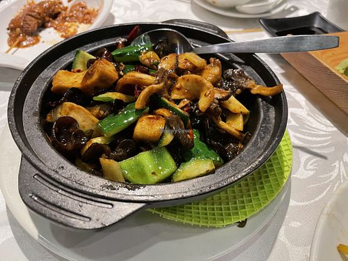 Sichuan style spicy pot at Tong De Veggie 同德素食 in Kowloon