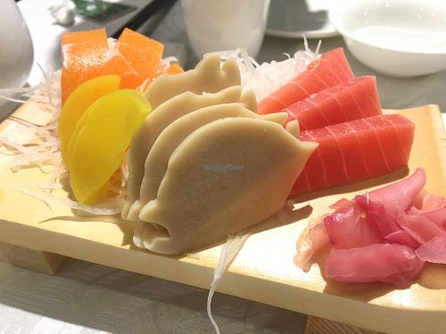Sashimi  at Tong De Veggie 同德素食 in Kowloon