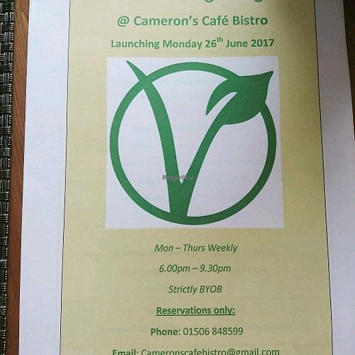 promising at Camerons Cafe Bistro  in Falkirk