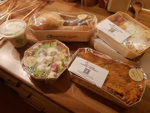 Food order at Gorgeously Vegan in Falkirk