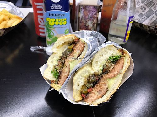 Hot dog at Gran Vegano in Sao Paulo