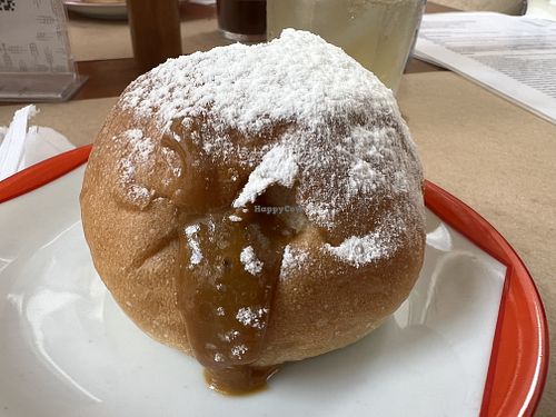 Sonho com recheio de doce de leite  at Padoca Vegan in Sao Paulo