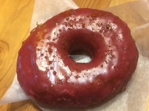 Blackberry (fresh blackberry glaze x chili x lime x sea salt) at Doe Donuts in Portland